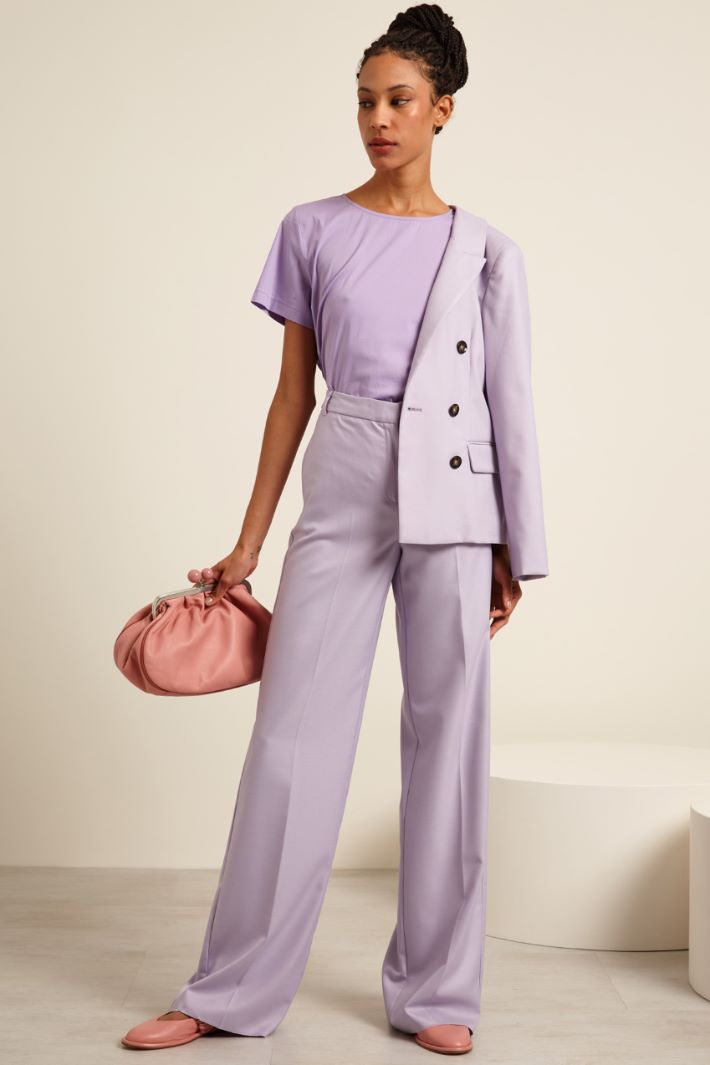 Pantaloni a palazzo - LILLA - Fashion Market