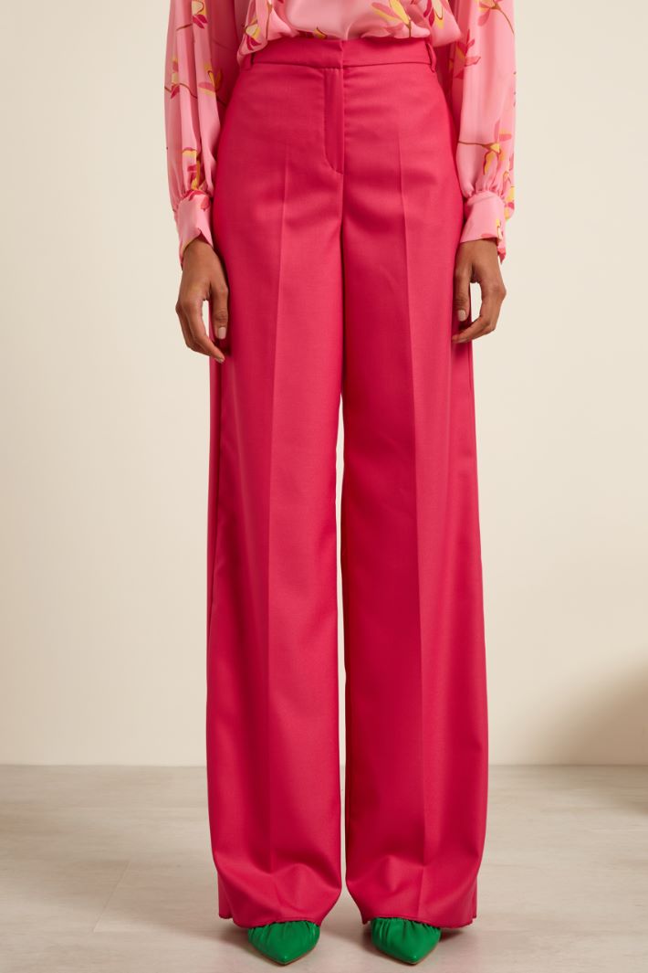 Pantaloni a palazzo - FUCSIA - Fashion Market - 2