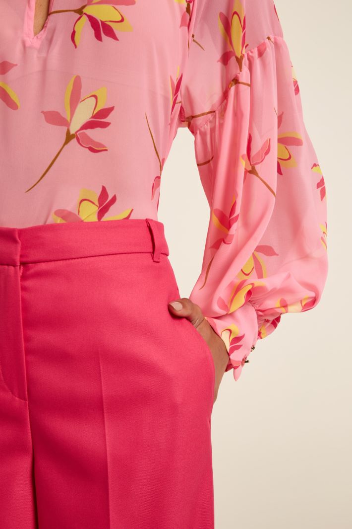 Pantaloni a palazzo - FUCSIA - Fashion Market - 3