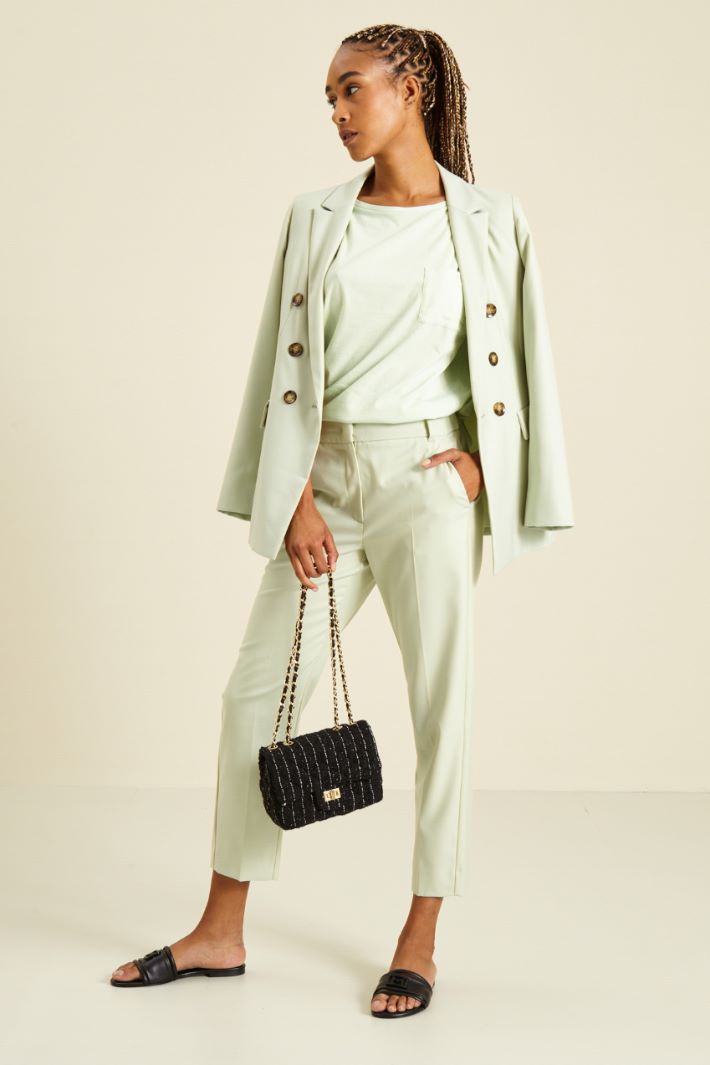 Pantaloni carrot - VERDE PASTELLO - Fashion Market