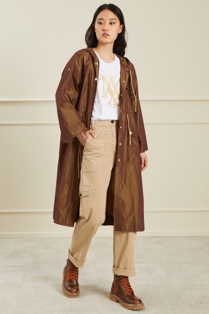 Pantaloni cargo in drill - SABBIA - Fashion Market