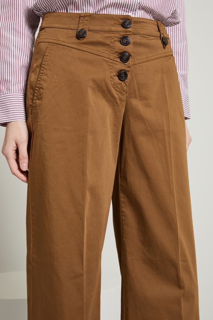 Pantaloni con bottoni a vista Fashion Market - 3