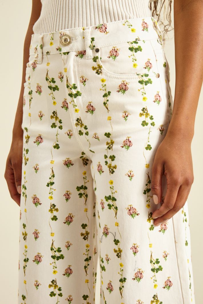 Pantaloni cropped - PANNA VERDE - Fashion Market - 3