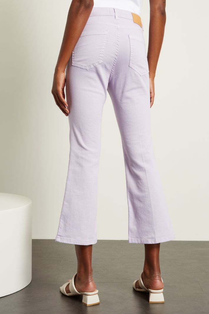 Pantaloni flare cropped - GLICINE - Fashion Market - 4