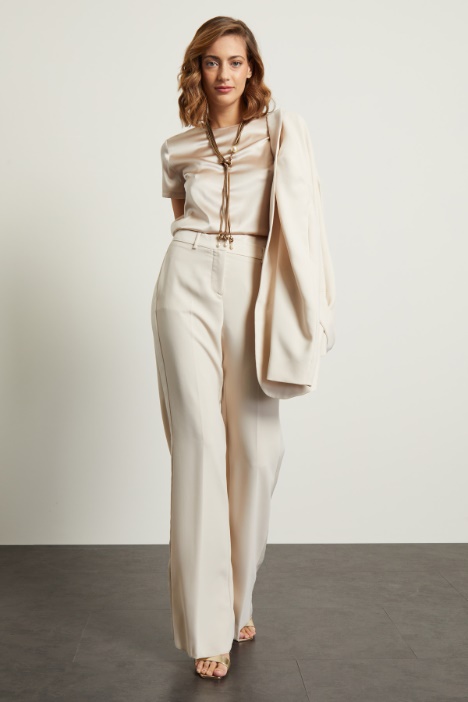 Pantaloni in enver satin - Fashion Market