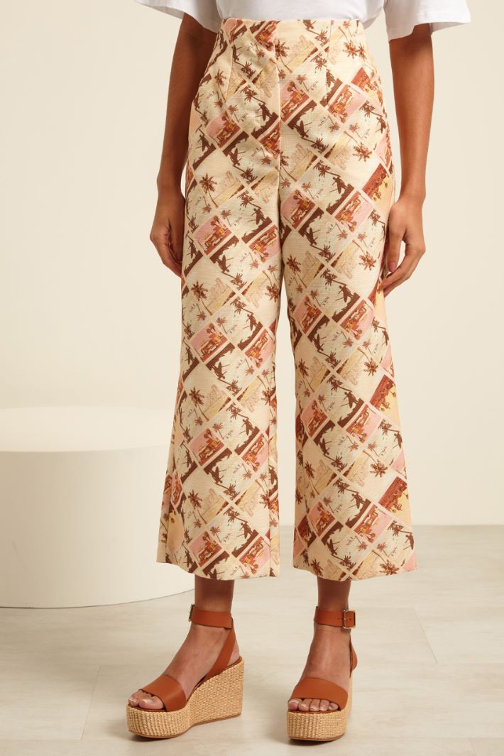 Pantaloni a vita alta Fashion Market - 2