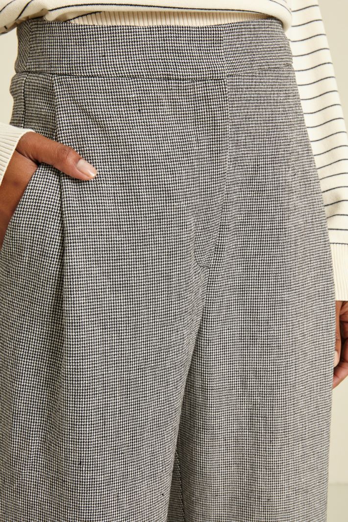 Pantaloni morbidi - NERO BIANCO - Fashion Market - 3