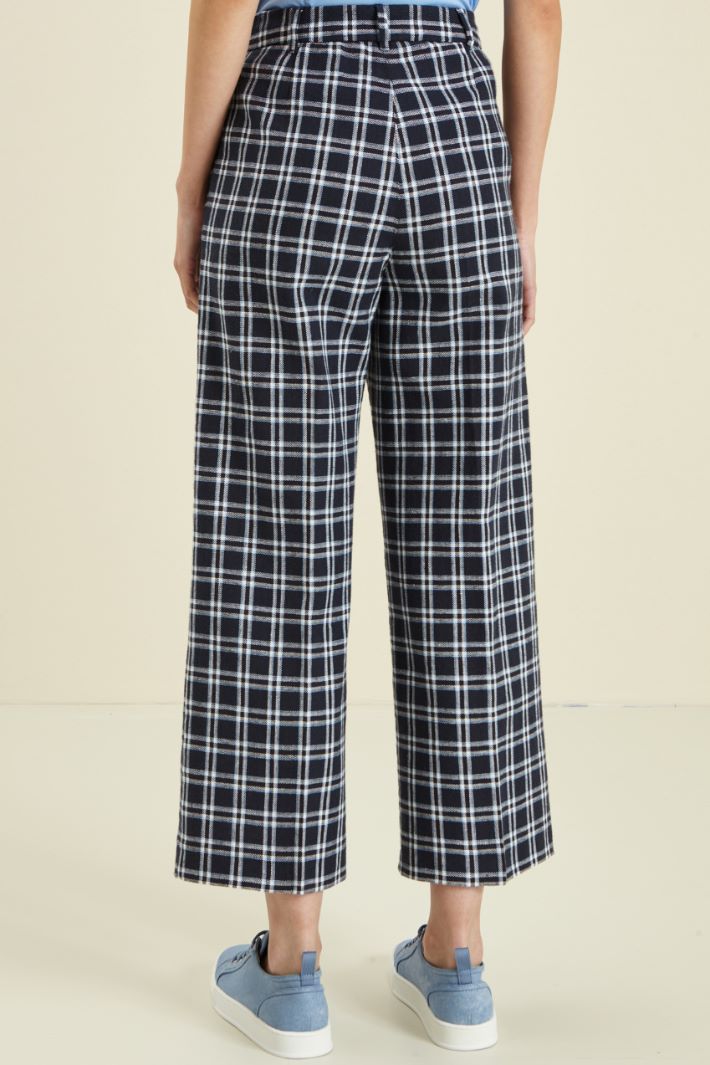 Pantaloni in tela di lino Fashion Market - 4