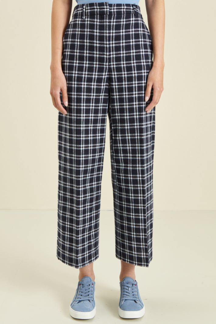 Pantaloni in tela di lino Fashion Market - 2