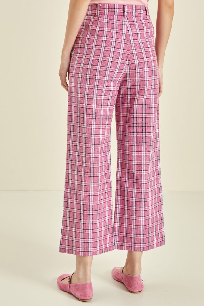 Pantaloni in tela di lino Fashion Market - 4
