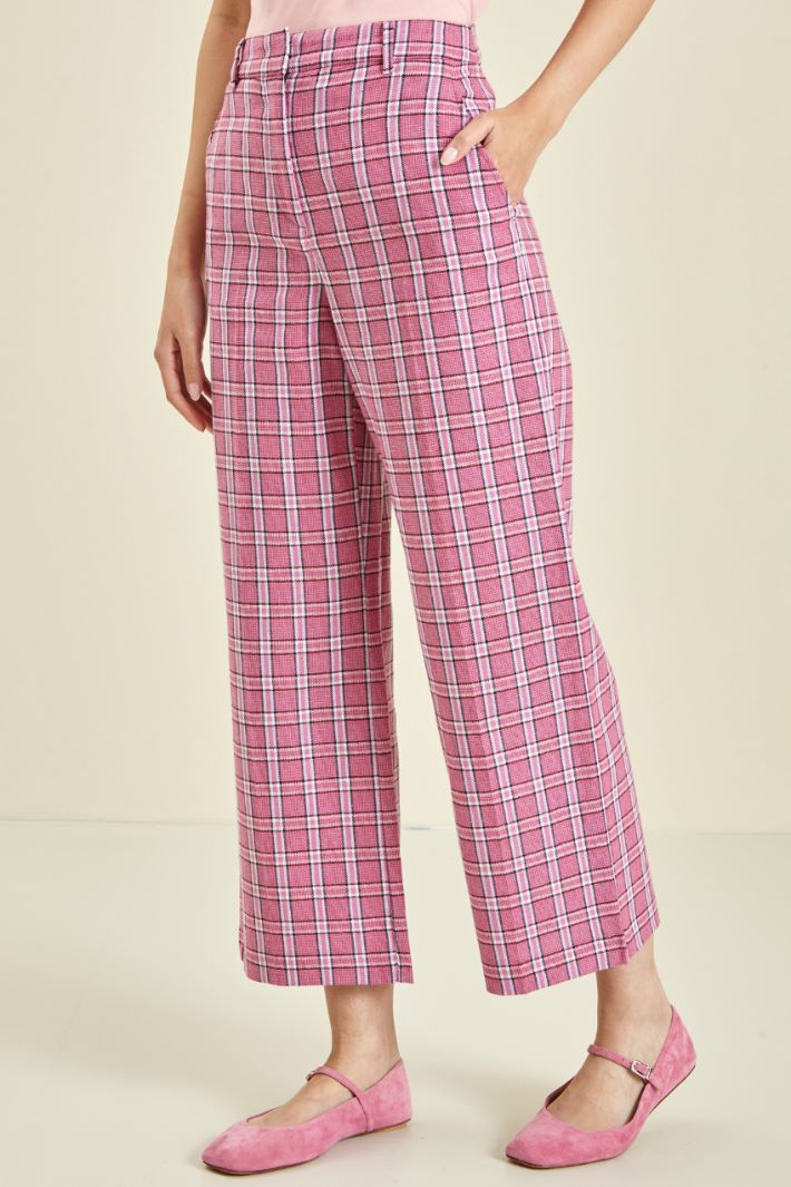 Pantaloni in tela di lino Fashion Market - 2
