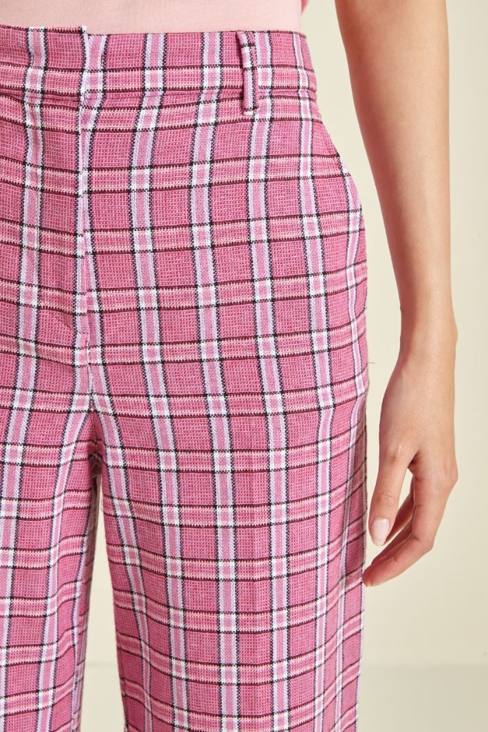 Pantaloni in tela di lino Fashion Market - 3