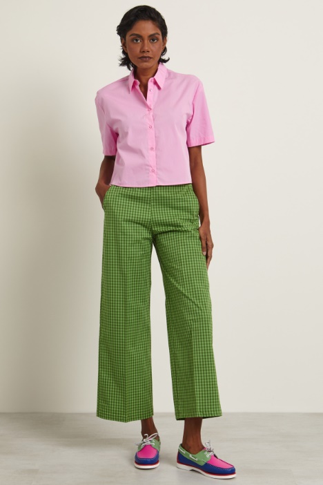 Pantaloni a palazzo in cotone Fashion Market