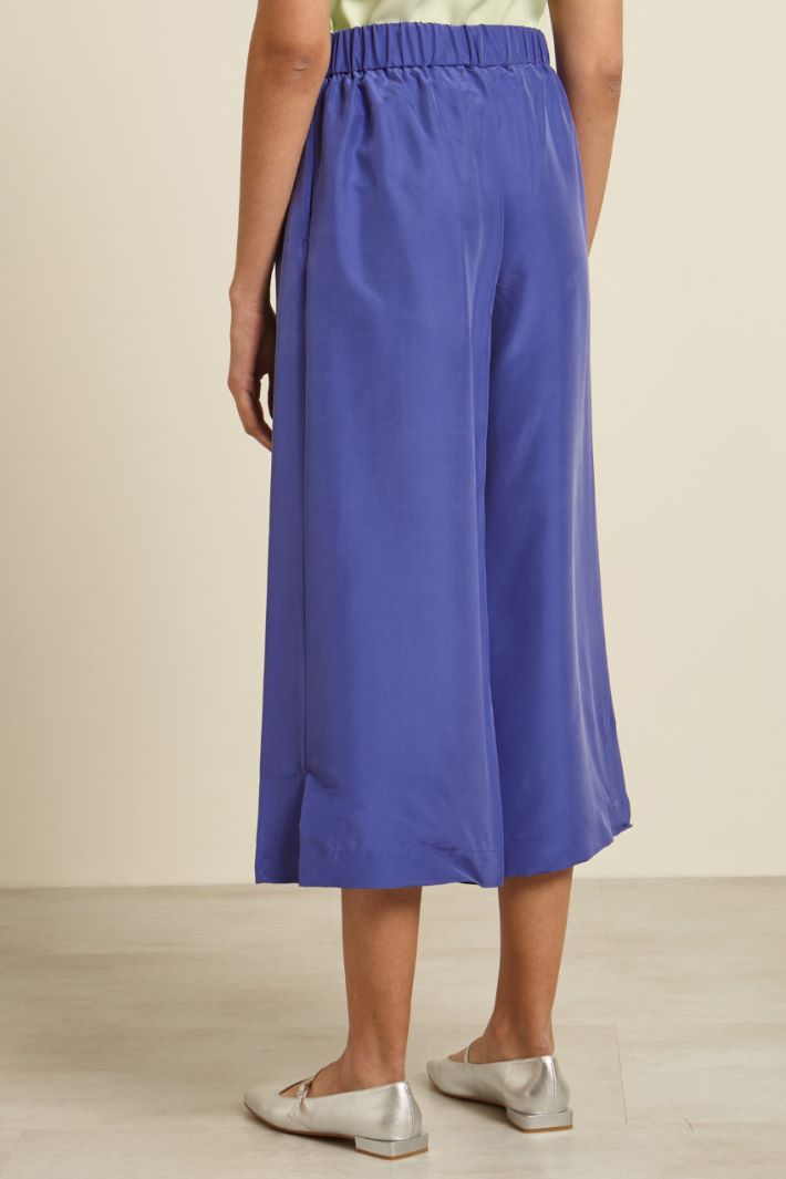 Pantaloni ampi in pura seta Fashion Market - 4