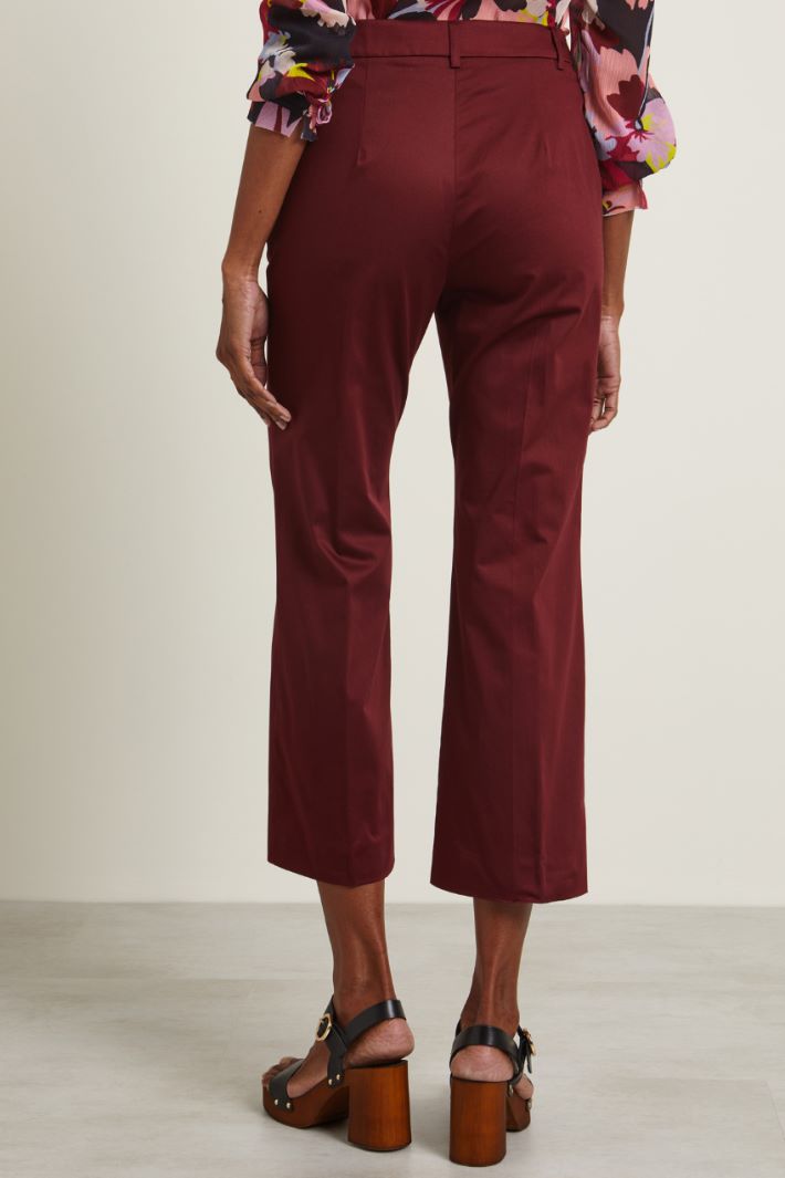 Pantaloni in raso di cotone Fashion Market - 4