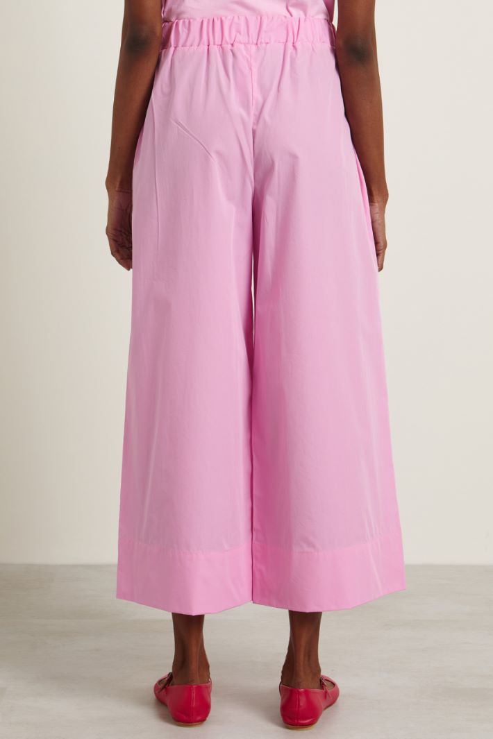 Pantaloni con elastico in vita - ROSA - Fashion Market - 4