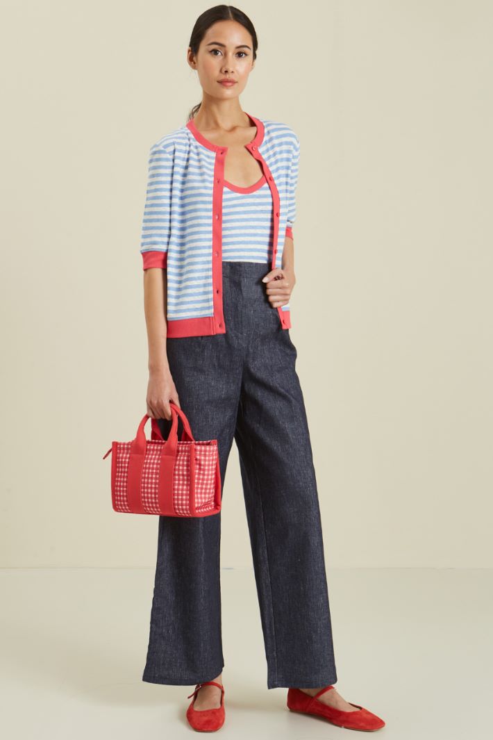 Jeans a gamba larga - BLU DENIM - Fashion Market