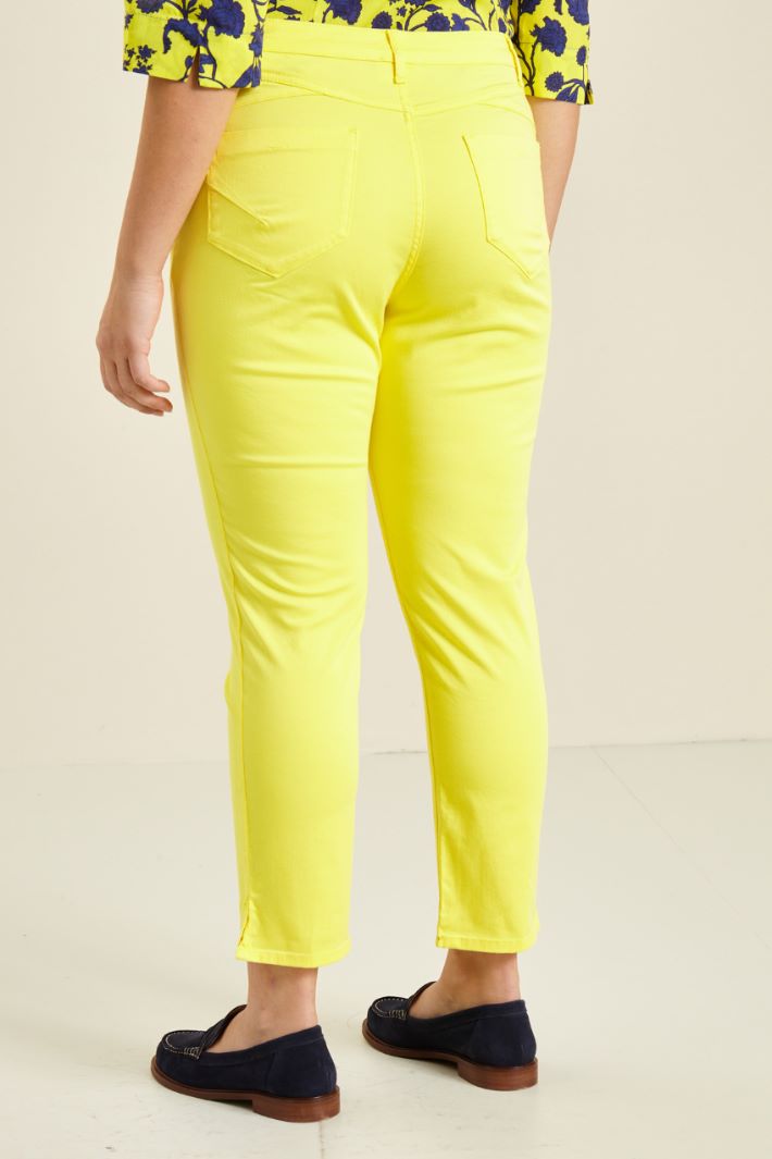 Pantaloni in raso di cotone Fashion Market - 4