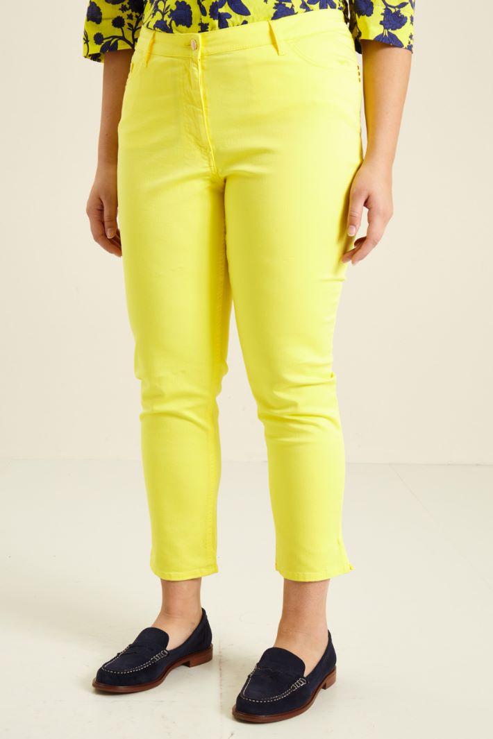 Pantaloni in raso di cotone Fashion Market - 2