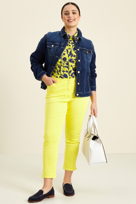 Pantaloni in raso di cotone Fashion Market