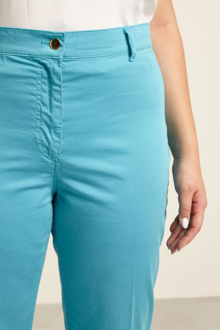 Pantaloni a trombetta in raso Fashion Market - 3