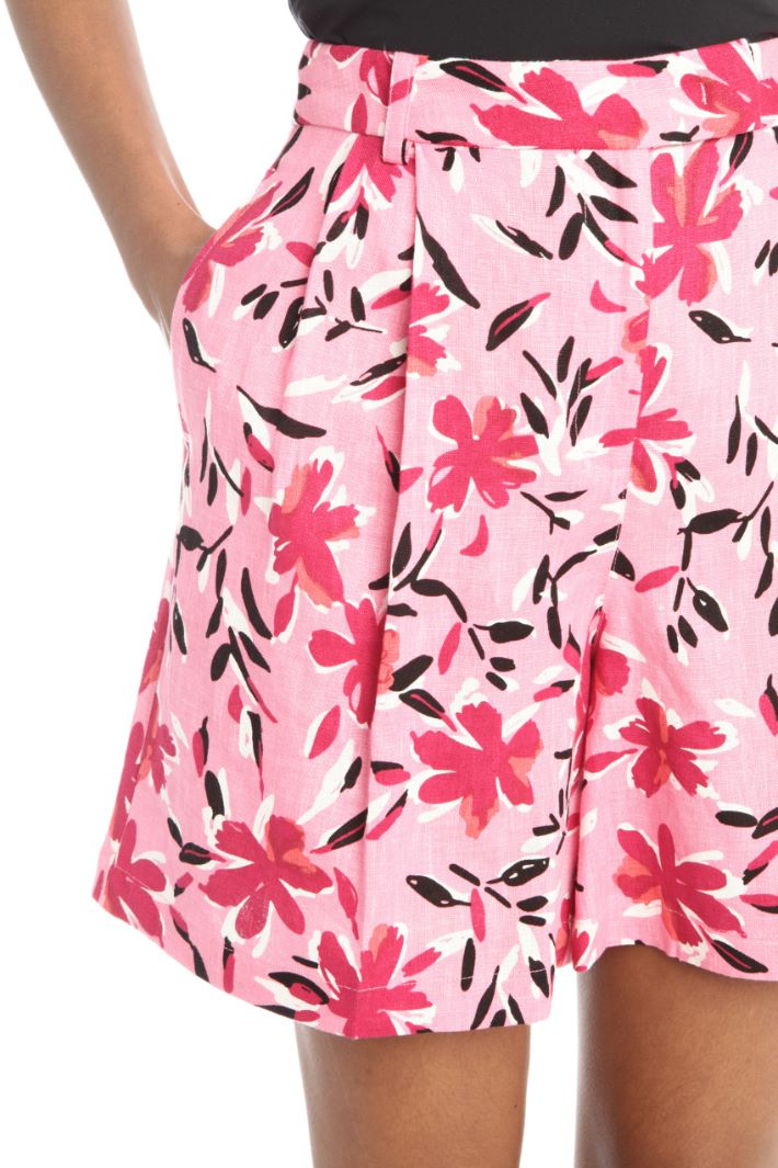 Bermuda in lino - FUXIA - Fashion Market - 3