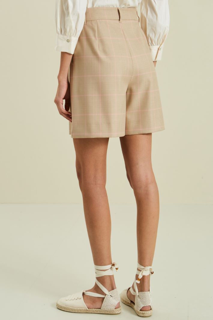 Shorts con cintura - BEIGE - Fashion Market - 4