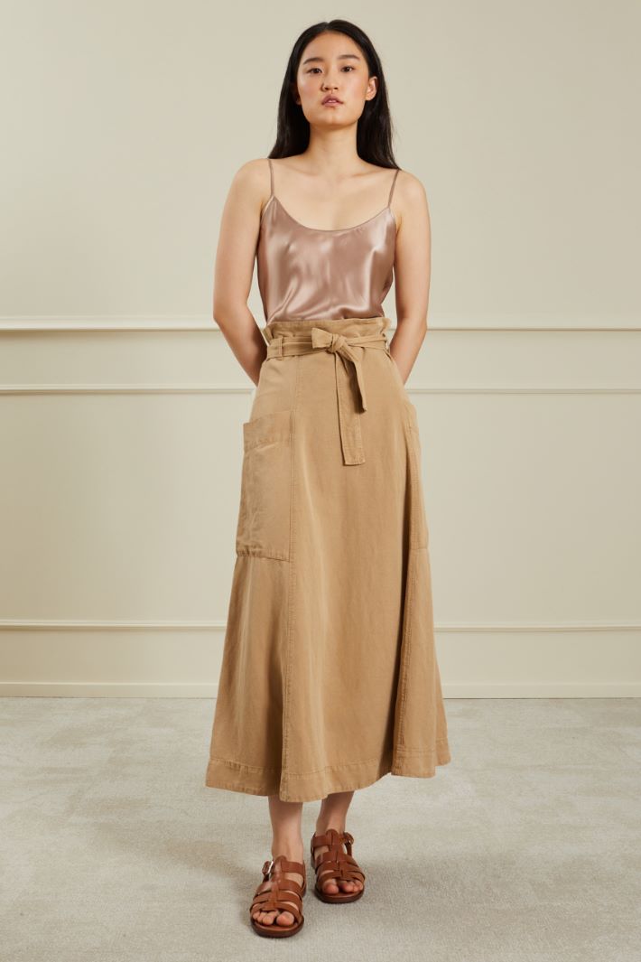 Top in raso di seta Fashion Market