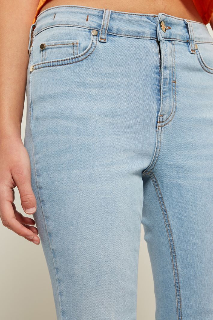 Jeans a trombetta - AZZURRO DENIM CHIARO - Fashion Market - 3