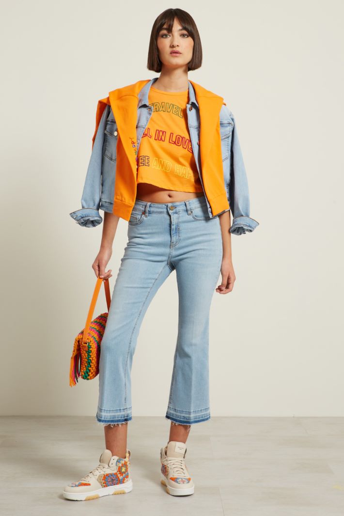 Jeans a trombetta - AZZURRO DENIM CHIARO - Fashion Market