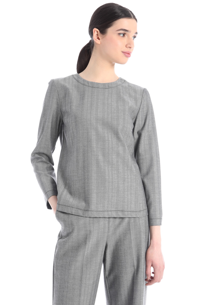 Casacca in tela spigata Fashion Market - 5