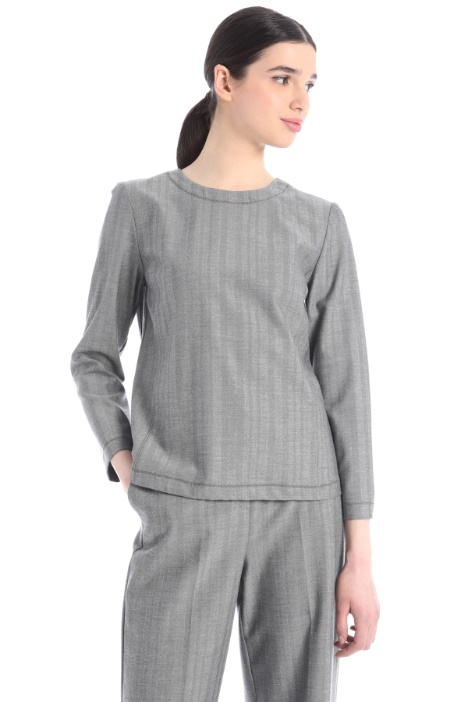 Casacca in tela spigata - Fashion Market