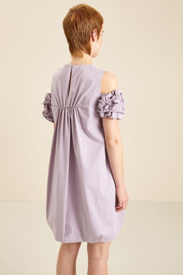 Abito con maniche a palloncino - LILLA - Fashion Market - 4