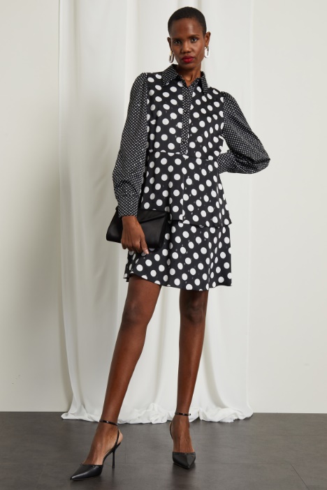 Abito a grembiule in raso  Fashion Market