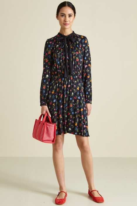 Abito in viscosa con nastri Fashion Market