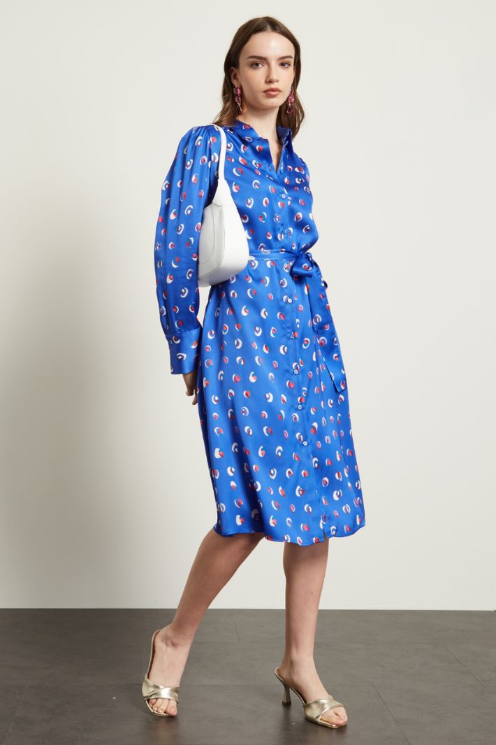 Chemisier con spacchi laterali - BLUETTE ROSSO BIANCO - Fashion Market - 2