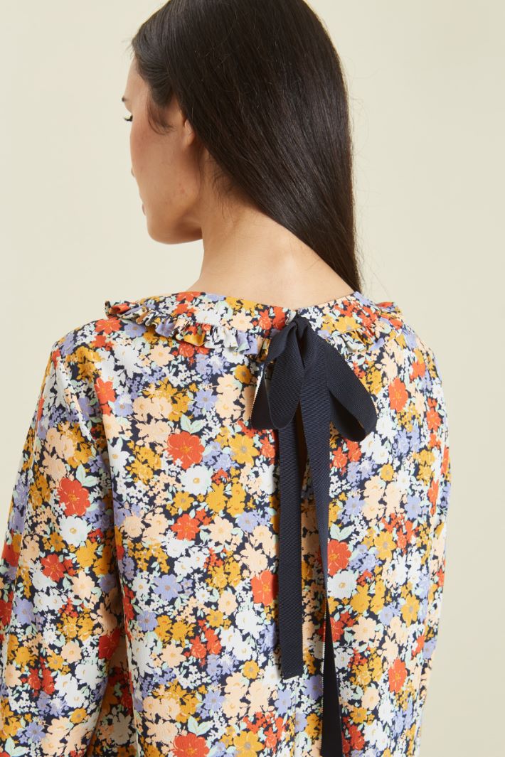 Abito a grembiule in georgette Fashion Market - 3
