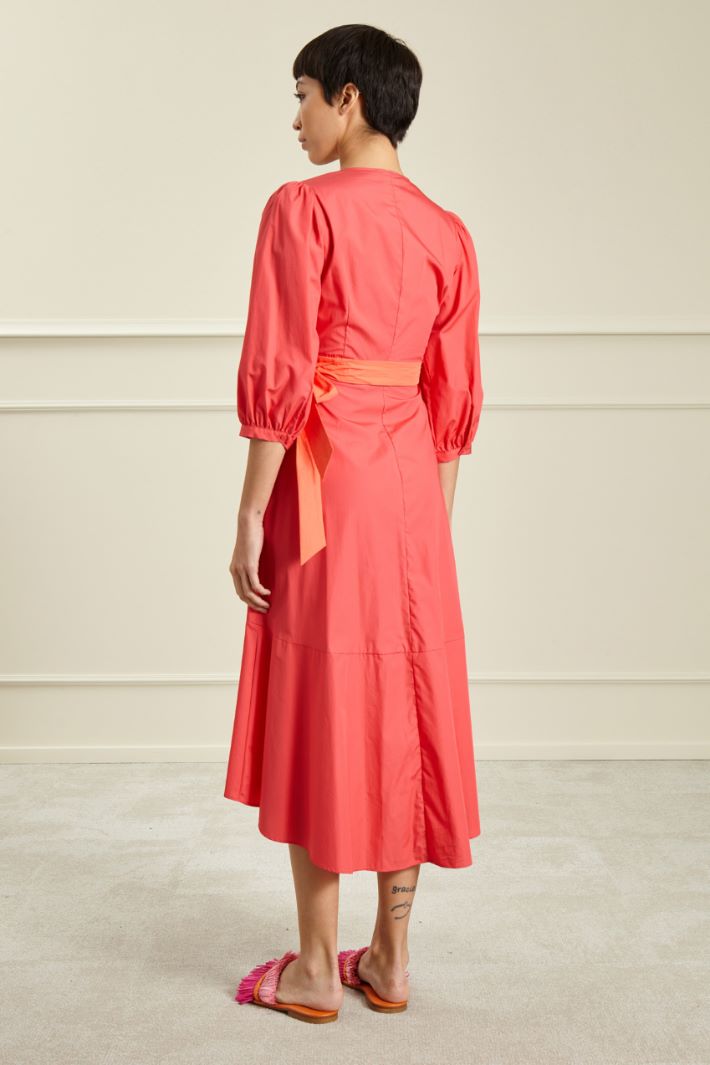 Abito a portafoglio - FRAGOLA ARANCIO - Fashion Market - 4