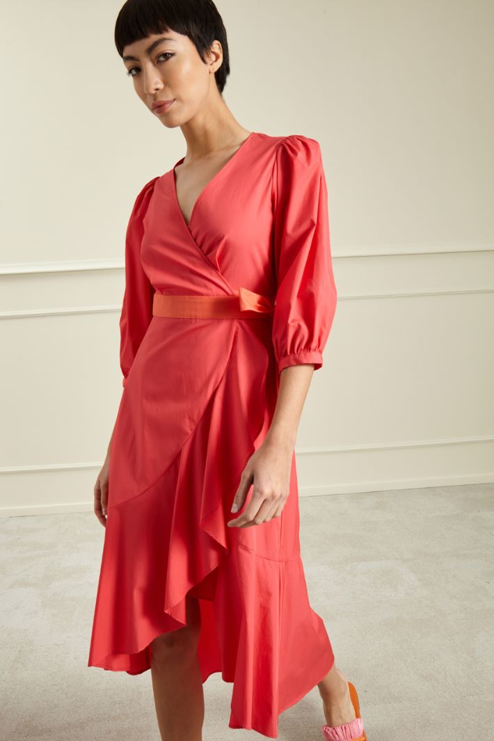 Abito a portafoglio - FRAGOLA ARANCIO - Fashion Market - 2