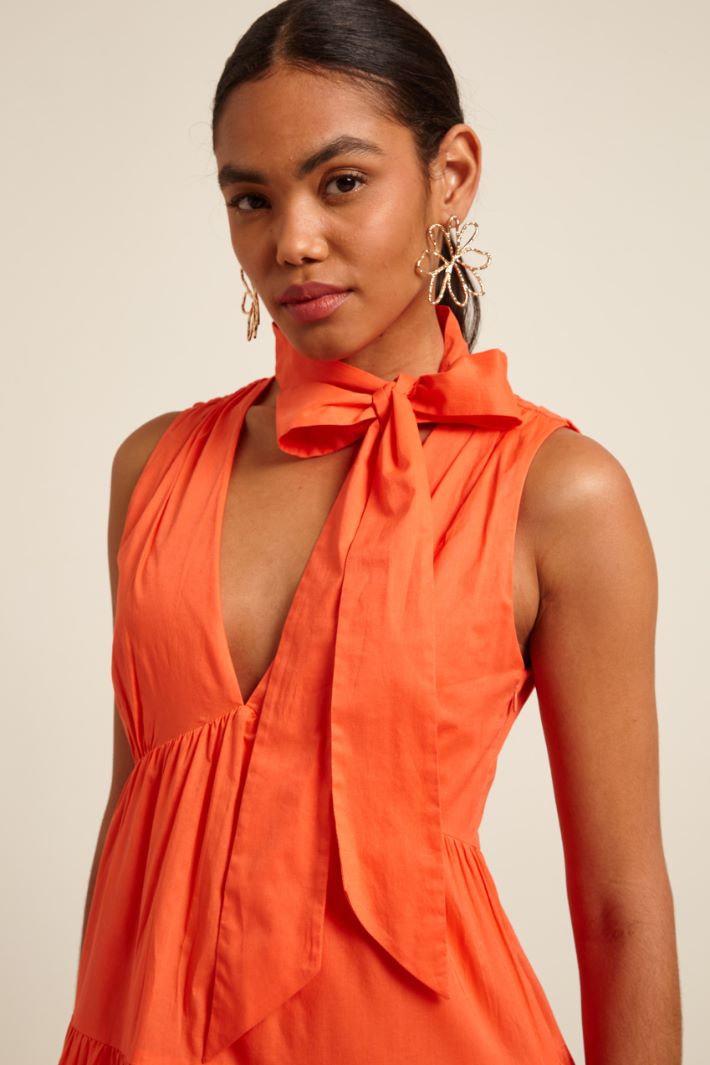 Abito con collo a foulard Fashion Market - 3
