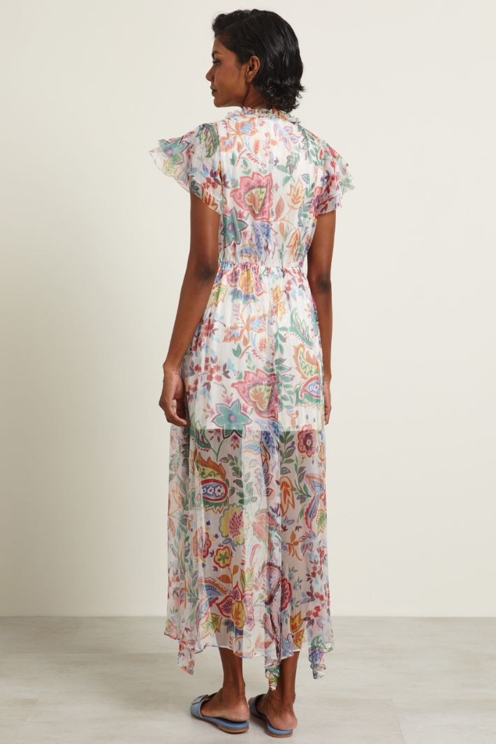 Abito in chiffon di seta lamé Fashion Market - 4