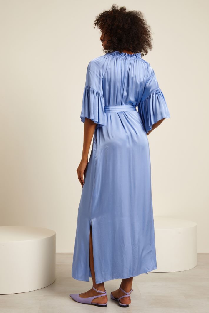 Abito lungo in raso Fashion Market - 4