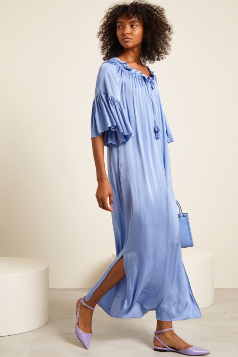 Abito lungo in raso Fashion Market