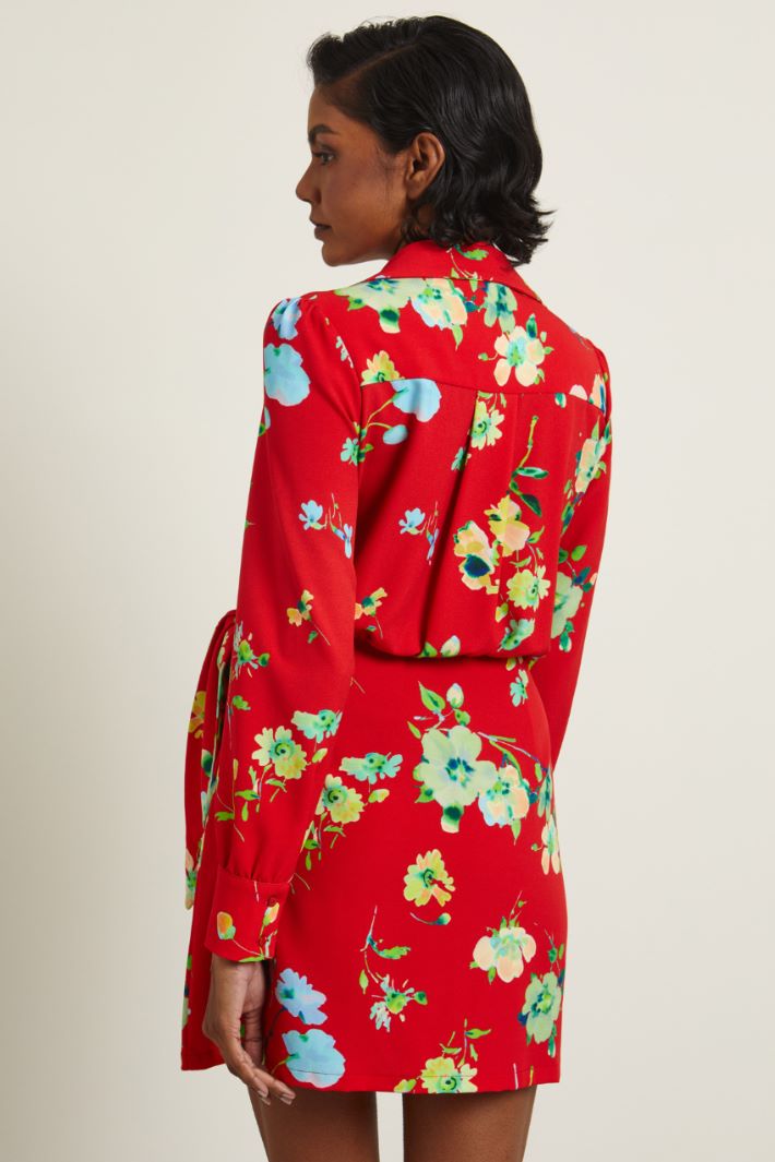 Abito a portafoglio - ROSSO LIME BLU - Fashion Market - 4