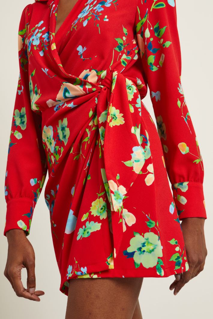 Abito a portafoglio - ROSSO LIME BLU - Fashion Market - 3