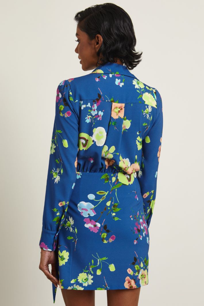 Abito a portafoglio - BLU LIME ORCHIDEA - Fashion Market - 4