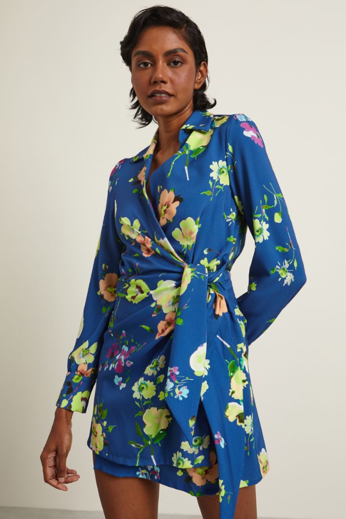 Abito a portafoglio - BLU LIME ORCHIDEA - Fashion Market - 2