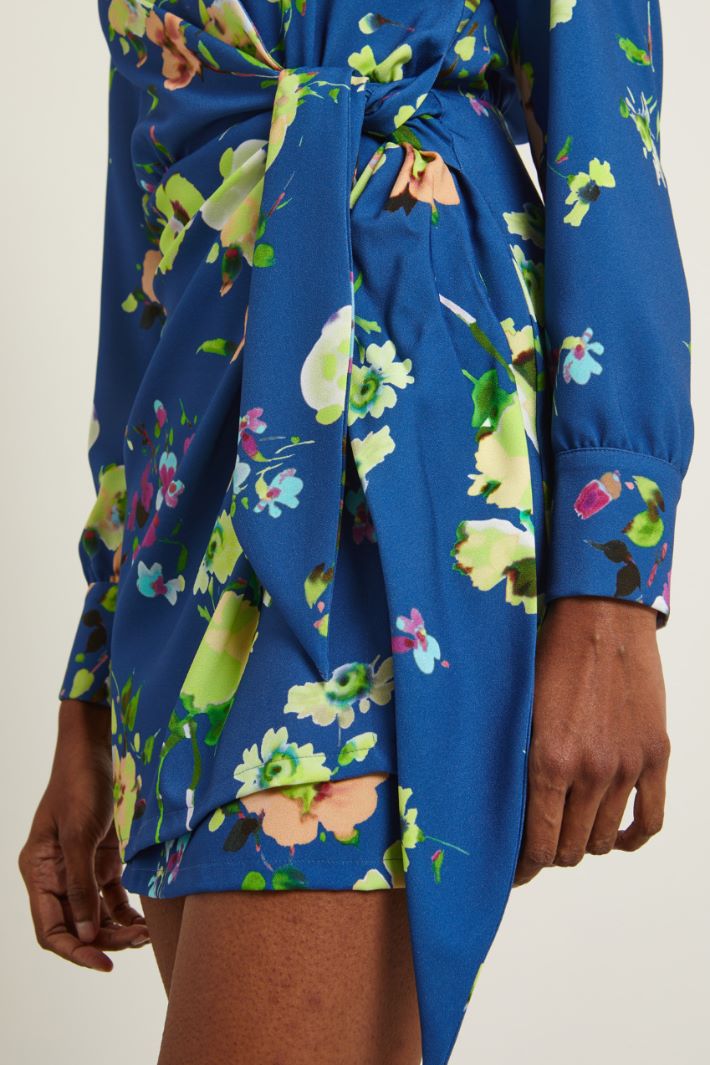 Abito a portafoglio - BLU LIME ORCHIDEA - Fashion Market - 3