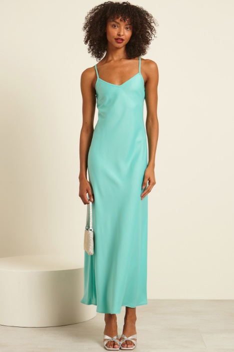 Slip dress in envers satin Fashion Market