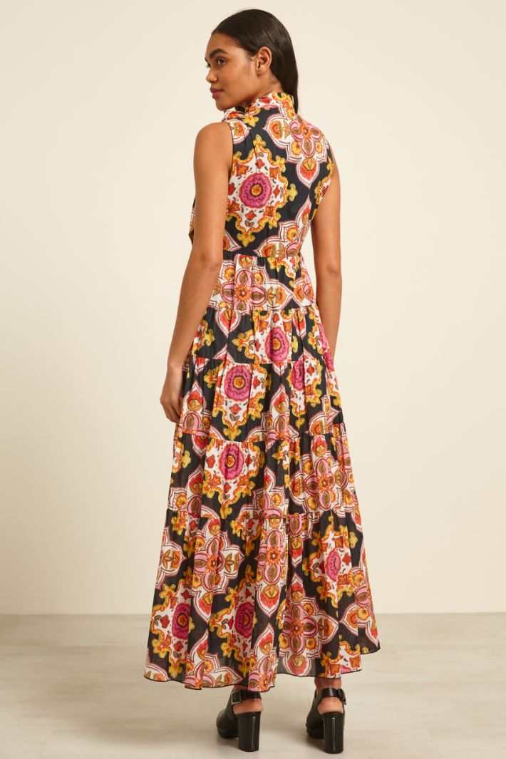 Abito con collo a foulard Fashion Market - 4